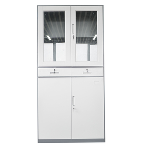GD WHITE resistente mental doble puerta acero archivador armario archivador tallboy para almacenamiento eficiencia dormitorio gimnasio - Product Image 3