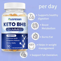Gummies Keto ACV Marque Blanche Délicieuses Gummies Véganes Brûle-graisses Complément Minceur Sans Sucre Super Keto BHB