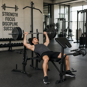 <span class=keywords><strong>Barra</strong></span> de Seguridad Plegable FRS, Multifuncional, Ajustable, de Alta Resistencia, para Sentadillas, Levantamiento de Pesas y Entrenamiento Abdominal - Product Image 3
