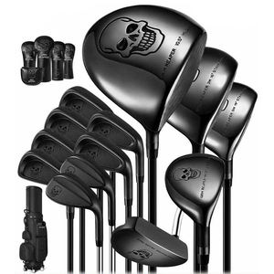 Ensemble complet <span class=keywords><strong>de</strong></span> clubs <span class=keywords><strong>de</strong></span> <span class=keywords><strong>golf</strong></span> en titane pour homme droitier Black Skull, 13 clubs - Product Image 1