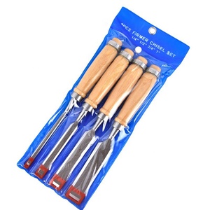 Jeu de 4 ciseaux à bois 45 # en acier à haute teneur en carbone Outil de travail du bois OEM ODM DIY Carpenter Craftsman Beginners Hobbyists Hand Tool - Product Image 1