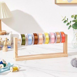 Estante para cintas de madera maciza, estante para almacenamiento de hilo, estante para rollos de cinta, estante para cintas de manualidades DIY para el hogar, estante para exhibición de arte - Product Image 5