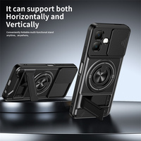 Coque de téléphone portable antichoc en TPU PC avec double protection magnétique pour objectif, compatible avec Infinix Hot 70/Note 60 Ultra/Hot 60 Pro Plus