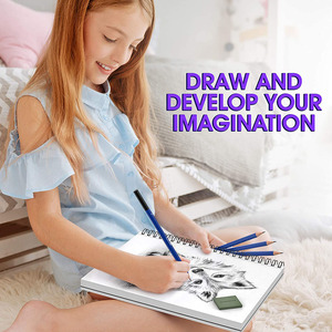 Kit di matite artistiche da 18 pezzi esagonali matite scolastiche e gomme <span class=keywords><strong>con</strong></span> temperino <span class=keywords><strong>disegno</strong></span> a <span class=keywords><strong>carboncino</strong></span> - Product Image 6