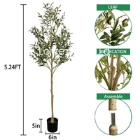 Plantes artificielles en plastique, oliviers détachables, bonsaï, plante artificielle en pot pour décoration extérieure