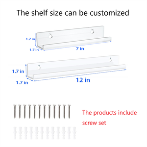 Vinyl Record Shelf <strong>Wall</strong> Mount 6 Pack Acrylic <strong>Album</strong> Cover Frames Vinyl Record Shelf 7 Inch Record cd Shelf - Product Image 4
