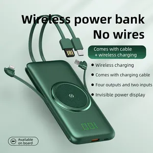 Grament nhanh chóng sạc nhanh 10000mAh ngân hàng điện điện thoại di động xách tay Powerbank 10000mAh sạc Qi ngân hàng điện không dây