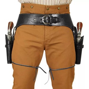 Benutzer definierte Western Cowboy Tactical Universal links rechts <span class=keywords><strong>Hand</strong></span> verdeckt tragen <span class=keywords><strong>Holster</strong></span> Schulter Doppel <span class=keywords><strong>holster</strong></span> Leder - Product Image 3