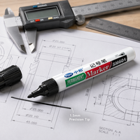 Marqueur industriel Sipa SM601, encre permanente à séchage rapide de 1,5 mm, encre colorée, 72 heures sans dessèchement, stylo de marquage anti-dessèchement