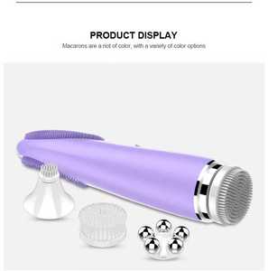 Gran oferta, limpiador Facial de SPA de belleza, cepillo de limpieza de silicona con Motor de corazón giratorio eléctrico, masajeador de limpieza recargable - Product Image 1