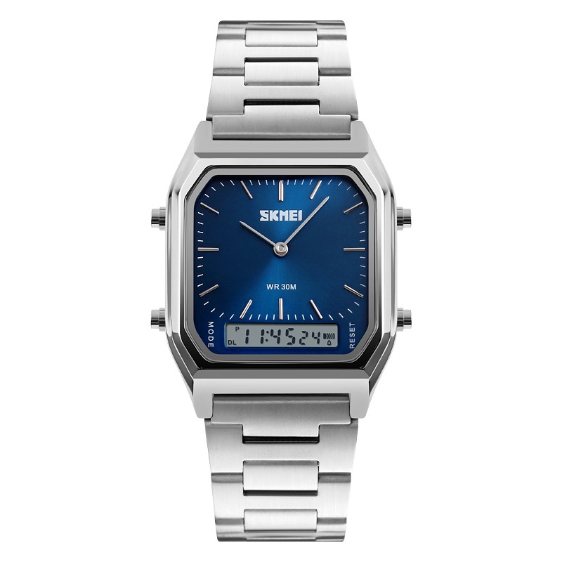 Silver/blue