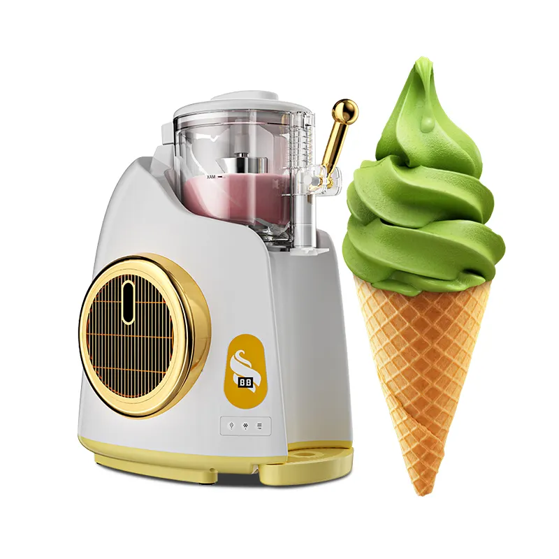 Vente ménage 800ML mini entièrement automatique 1 saveur machine à crème glacée molle