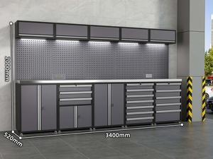 Tùy chỉnh Modular Heavy-Duty thép nhà để xe máy trạm với công cụ nội & bàn làm việc OEM hỗ trợ - Product Image 5
