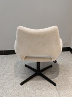 ST-8893 ergonomique chaise de bureau à domicile pivotant tissu siège hauteur réglable Design de luxe moderne Base en métal stable pour l'étude de travail