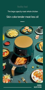Freidora de Aire Multifuncional de Alta Capacidad de 6L y 1400W, Personalizada de Fábrica, con Doble Potencia Digital Alemana, Freidoras de Aire Inteligentes - Product Image 1