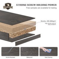 Tablero de MDF Melamínico con Superficie Estética en Relieve de 18 mm, Textura Táctil Artística, Muebles de Alta Gama para Cocina, Armario, Baño y Hotel