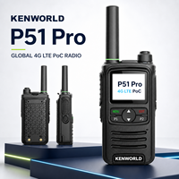 Radio bidirectionnelle PTT longue portée P51 Pro 4G LTE mondiale avec carte SIM, 100 heures en veille, Type C, radio commerciale
