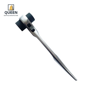 Clé à douille à tête hexagonale LINYIQUEEN, clé à cliquet double extrémité réversible, 19/21 mm, poignée courte courbée forgée - Product Image 3