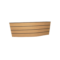 Pont en teck synthétique en PVC souple pour terrasse de bateau/yacht