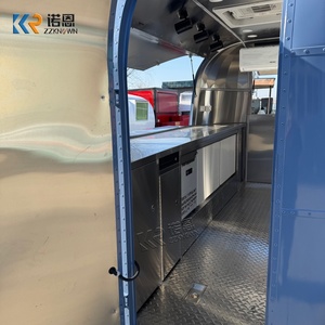 Rimorchio per Alimenti in Acciaio Inox, Rimorchio per Caffè e Bevande con Layout Personalizzato per Attività di Caffetteria Mobile - Product Image 4