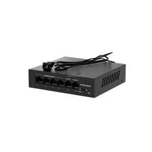 สวิตช์ PoE 6 พอร์ต 10/100Mbps พร้อม 4 พอร์ต PoE และ 2 พอร์ต Uplink รองรับ VLAN สำหรับกล้องวงจรปิด สวิตช์ PoE แบบ Unmanaged - Product Image 2