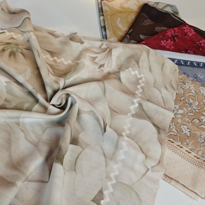 Nhà Cung Cấp Phổ Biến Mềm In Hijab Nhỏ Hoa Thiết Kế 115X115 Bawal Bông Voile Khăn Malaysia Phụ Nữ Tudung - Product Image 4