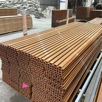 Nuevo Panel de Pared Exterior WPC, Resistente al Agua y al Fuego, Decorativo, con Aspecto de Madera