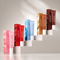 Huile à lèvres végétalienne SPF personnalisable avec logo, saveur fruitée, hydratante, maquillage, marque privée, baume à lèvres liquide, gloss beurre, rouge à lèvres, huile à lèvres