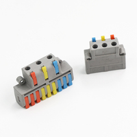 Borniers de connexion rapide à ressort, raccordement par compression, presse-étoupe, boîtier en acier, isolés, à enfiler, adhésifs