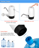 Pompe distributrice de biberons gallon avec mini filtre à eau électrique à chargement USB, parfaite pour les activités de plein air et la maison