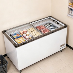 Congelador de Isla de Alta Calidad para Carnicerí<span class=keywords><strong>a</strong></span>, Congelador de Exhibición para <span class=keywords><strong>Supermercado</strong></span>, Refrigeración con Puerta de Vidrio, Alimentos Congelados para <span class=keywords><strong>Supermercado</strong></span> - Product Image 2