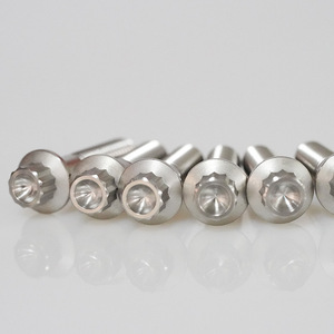 Bu lông Titan GR5 cho xe máy thép không gỉ cấp 10.9 mặt bích bu lông M6 M8 M10 bu lông mặt bích 12 điểm - Product Image 4