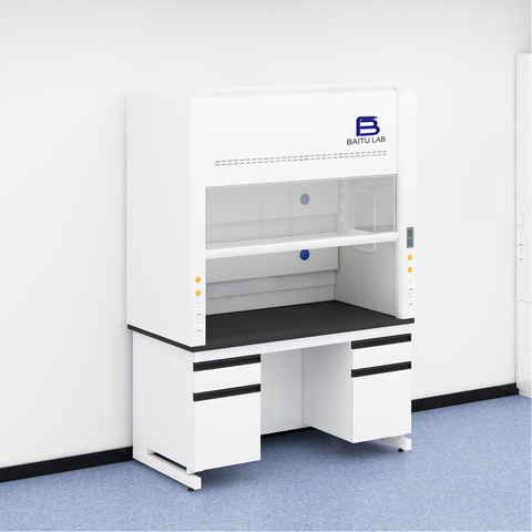 Laboratory Stainless Steel Ductless Fume Hood Chemistry Lab Exhaust Fume Hood with Cabinet