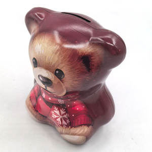 अनुकूलित छोटे भालू के आकार के वर्णगी बैंक टिन पैसे के लिए पुनर्नवीनीकरण धातु खिलौना बॉक्स को पुनर्नवीनीकरण कर सकता है - Product Image 5