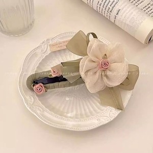 Nouvelle mode : Pince à cheveux coréenne rose douce avec nœud, pince bec de canard noire, barrettes pour franges et mèches rebelles, style jeune fille - Product Image 5