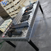 Meja Las Fleksibel 3D Bersertifikasi CE Baru, Ekonomis, 3000x3000x200mm D16 D28, Platform Pengelasan Robot Presisi untuk Penggunaan Pabrik