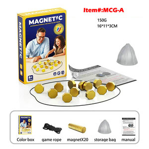 Gioco di Scacchi Magnetico con Pedine Grandi e Corda, Gioco da Tavolo Strategico per Famiglia, Viaggi, Campeggio, per 2 Giocatori - Product Image 4