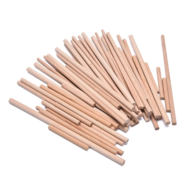 10 Stück natürliche Buche Holz stangen Sticks Premium Durable Holz dübel für DIY Crafts Building Model Holz bearbeitung Dia 8mm/10mm/12/mm