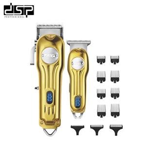 Cortadora de pelo profesional Dsp, cortadora eléctrica con pantalla Lcd, cuerpo metálico, funciona con batería para hombres y adultos, modelo 80170 - Product Image 1