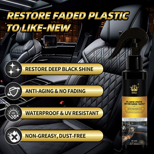 Oem prodotti personalizzati per la cura dell'auto protezione del cruscotto <span class=keywords><strong>Spray</strong></span> rivestimento in plastica in pelle nera ripristina la brillantezza del restauratore di plastica per auto di fabbrica - Product Image 6