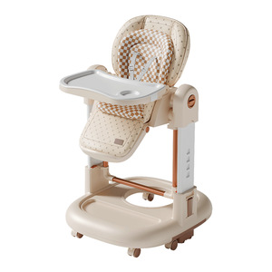 Seggiolone 3-in-1 in Plastica per Bambini, Sedia a Dondolo Multifunzionale, Passeggino e Seggiolino da Tavolo per Bambini - Product Image 5