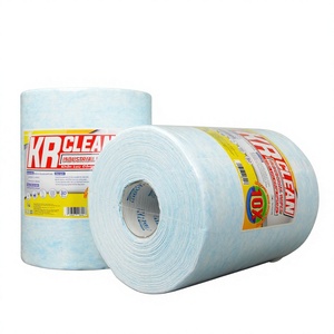 Rouleau de chiffon de nettoyage industriel non tissé KR CLEAN, 80 GSM, léger, résistant à l'huile, en microfibre, largeur 58/60 pouces - Product Image 1