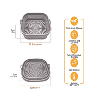 Moule à pâtisserie en silicone durable promotionnel, divers plateaux à gâteau carrés pliables, compatible four et micro-ondes/lave-vaisselle, matériau en silicone