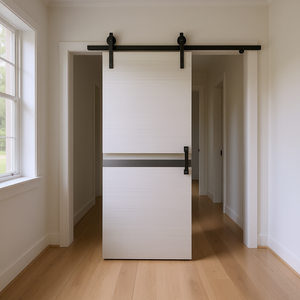 Porte coulissante intérieure CRAZY ELF moderne en mélamine 24 x 80 pouces avec kit de rails - Product Image 3