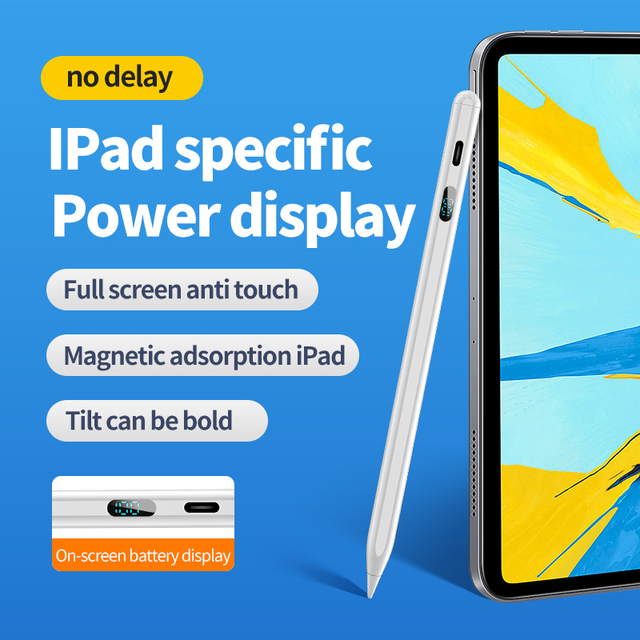 Factory Supply Custom Logo OEM Luxury Aluminum Tablet IPan Stylus Pen Touch Screen Tilt Angle Sensing Palm Rejection Writing