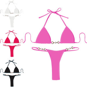 Mới Retro Hai Mảnh Cộng Với Kích Thước Chất Béo Cô Gái Trong Bộ Bikini Vi Bãi Biển Cô Gái Đồ Bơi Tùy Chỉnh Tắm Phù Hợp Với Phụ Nữ - Product Image 6