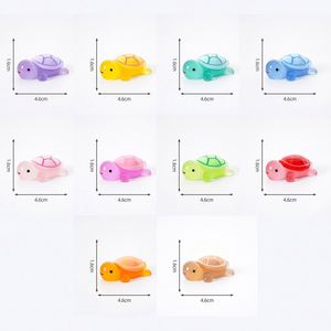 Customized Design <b>Animals</b> Tortoise Glow Dark 3D Resin Flatback Charms Cartoon Miniature Microlandschaft Promotional Silk Screen - Product Image 5