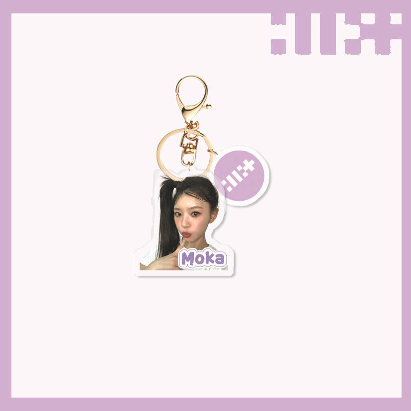 KPOP Idol ILLIT Super Real Me Plastic Keyring Acrylic Keychain