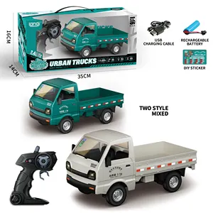 Camión de juguete con Control remoto de 2,4 GHz, mini vehículos de transporte, 5 CANALES, camiones RC 1:16, juguetes de Radio Control para niños