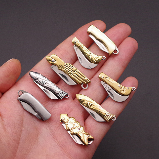 Tiny Knives Miniature EDC Mini Multifunctional Pocket Knife Keychain